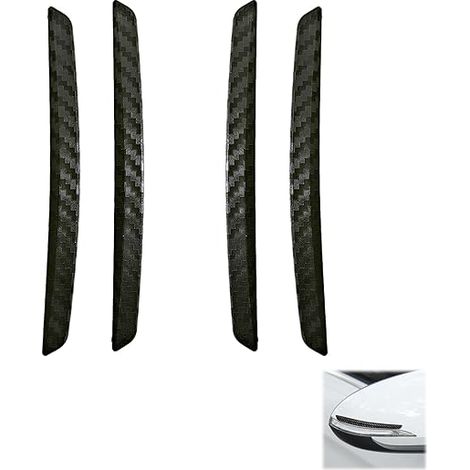 De Protecteurs Bord Porte en Fibre Carbone Noire Protection Portiere Voiture Autocollants Résistants Aux Collisions pour Universelle Divers Modèles (1/5)