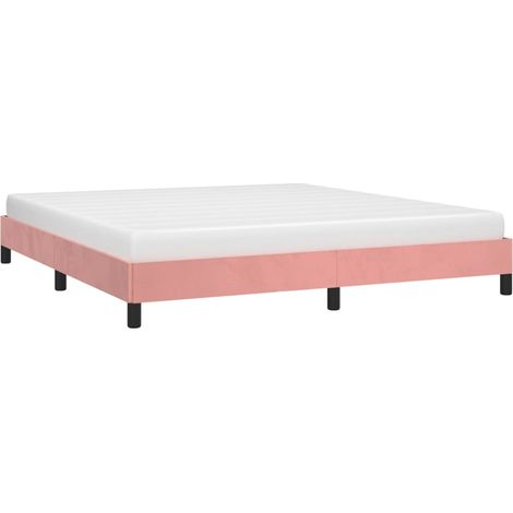 Giroletto Rosa 160x200 cm in Velluto vidaXL