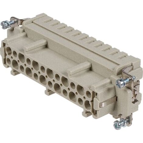 HARTING Han 24E Buchseneinsatz (F) Crimpanschluss, 24-polig+PE 500V, 16A - 1 Stück (1/2)