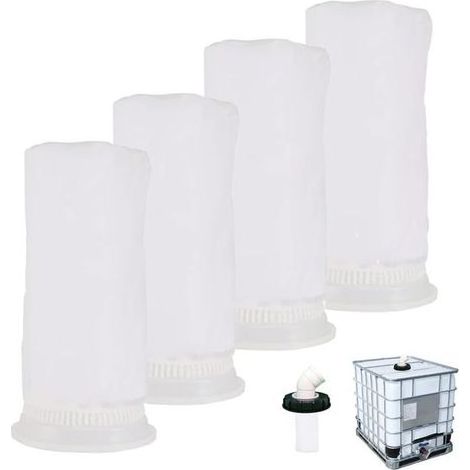 4PCS Filtre en Nylon IBC.Filtre de Rechange IBC.Filtre IBC pour Réservoir d'eau de Pluie IBC 1000 litres.IBC Lavable Filtre.Raccord de Couvercle de Réservoir IBC (163 mm) (1/5)