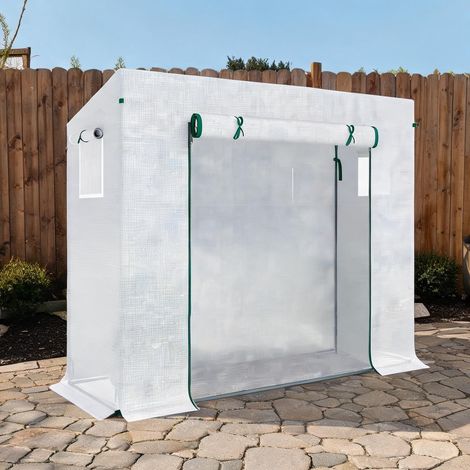 Serre de jardin en acier plastique 200 x 76 x 168 cm (1/5)