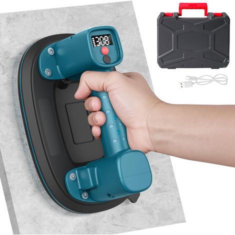 Ventouse électrique pour carrelage 255 x 180 mm, charge 300 kg, batterie 4000 mAh, bleue (1/5)