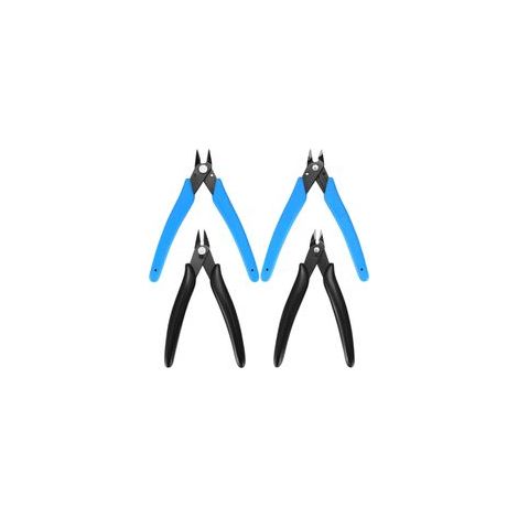 Pinze da taglio di precisione, tagliafili, taglierina per modelli, pinze da taglio elettriche per la creazione di gioielli e altri gioielli / Nero, Blu-Crezuo