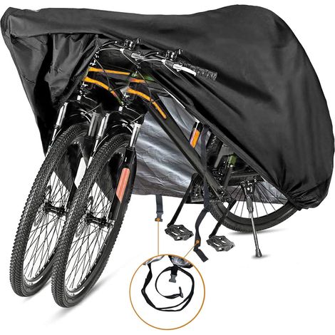 Housse pour 1, 2 ou 3 vélos - Housse imperméable pour l'extérieur - Tissu ripstop ultra-résistant 190T pour une protection optimale-AquaForge (1/5)