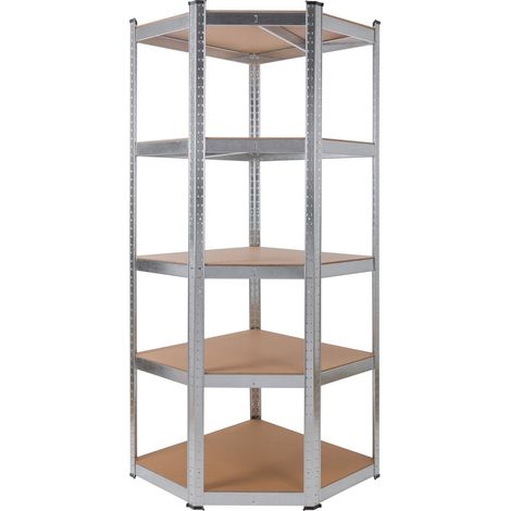 AREBOS Corner Shelving Storage Shelving Heavy Duty Shelving Workshop Shelving Boltless Shelving 875kg (1/5)