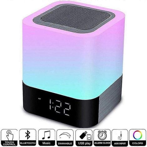 Lampe de chevet tactile, 48 LED à couleurs changeantes (1/5)