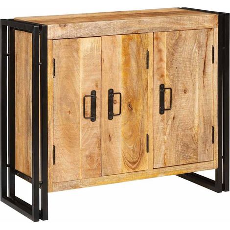 Maison Exclusive - Credenza Marrone 80 x 33 x 70 cm legno massello di mango (1/5)