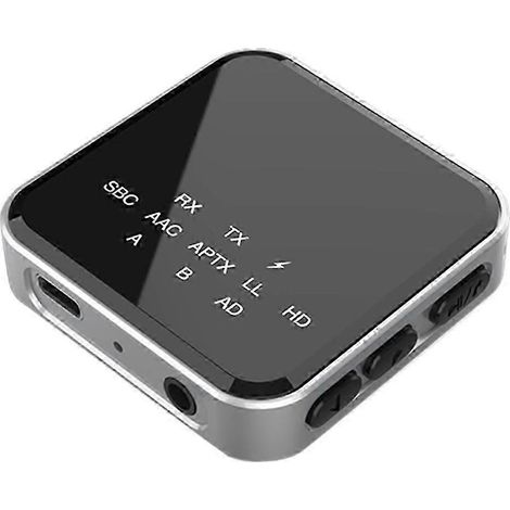 2-in-1 HiFi Bluetooth 5.2 AptX HD Sender/Empfänger, kabellos, 3,5-mm-AUX-Anschluss, optischer AptX-Adapter für Autoradio-TV-Anlagen – JXLGV (1/5)