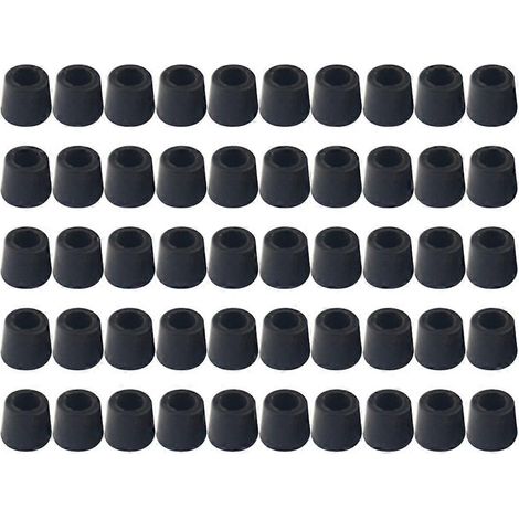 Lot de 50 joints d'étanchéité en caoutchouc pour conduits de climatisation, pièces détachées automobiles noires. (1/5)