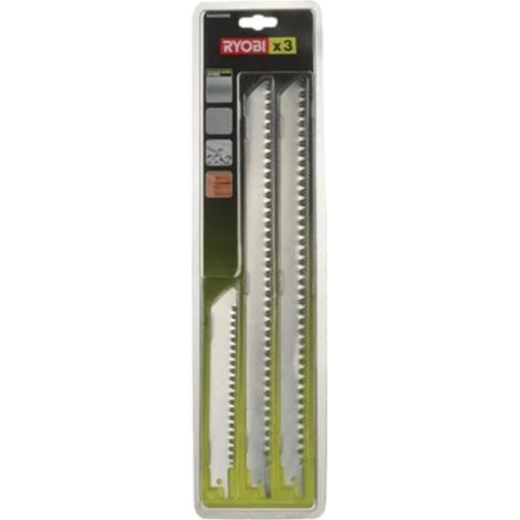 RYOBI Lot de 3 lames scie sabre - acier et inox - 300/152mm - RAK03SSRB (1/3)