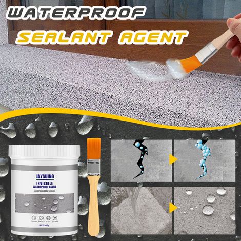 Mastic transparent pour murs extérieurs de salles blanches et de cuisines, sans dépose de carrelage, revêtement d'étanchéité efficace – 300 g + pinceau -- AKRACING (1/5)