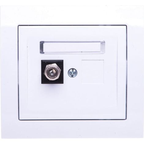 Support d'antenne Kier simple de type F blanc GPA-1WF/00