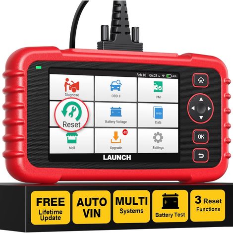 Valise de diagnostic auto multimarque LAUNCH CRP123X V2.0 7 réinitialisations ABS SRS (1/5)