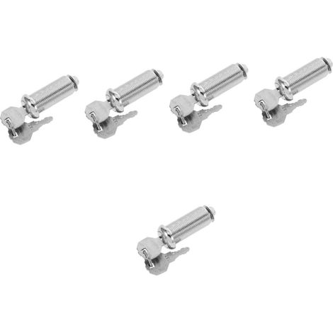 Uonlytech Lot de 5 verrous robustes pour petits meubles et classeurs (1/5)