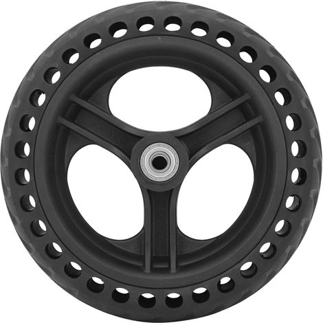Pneu électrique 8 pouces en caoutchouc noir, antidéflagrant, amorti, accessoire pour trottinette (moyeu de pneu antidéflagrant) (1/5)