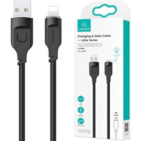 Lightning-Kabel USAMAS 1,2 m Schnellladekabel Schwarz (1/5)