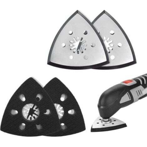 Set mit 4 dreieckigen 93-mm-Schleifpads – Parkside-kompatibles Zubehör – Zum Schleifen von Holz, Metall und Kunststoff (1/5)