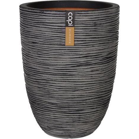 Vaso Nature Rib Elegante Basso 46x58 cm Antracite KOFZ783 Capi (1/5)