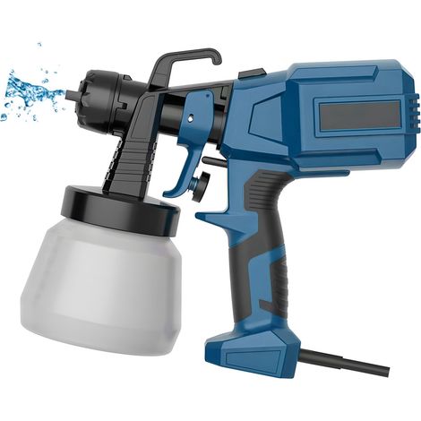 Pistolet à peinture électrique haute puissance 550 W, 3 modes de pulvérisation, réservoir de 800 ml, facile à nettoyer, pour meubles, armoires, clôtures, murs, portes et chaises de jardin.