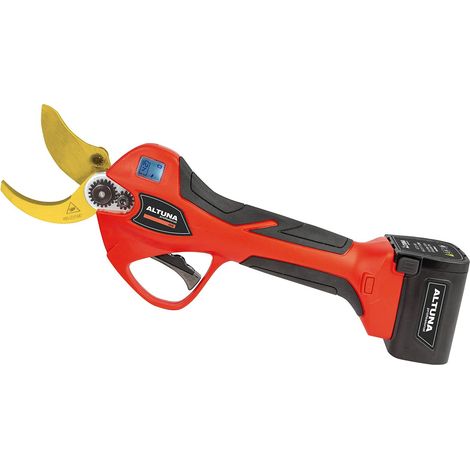 Sécateur sans Fil - Modèle AB37 - Coupe Bypass Progressive pour un travail de précision - Puissance 500W et 3 Batteries 21,6V-2,5 Ah - Lame en Titane forgé - Avec Boîte (1/2)