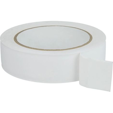 Ruban plastique rainuré à l'horizontale blanche 30 mm