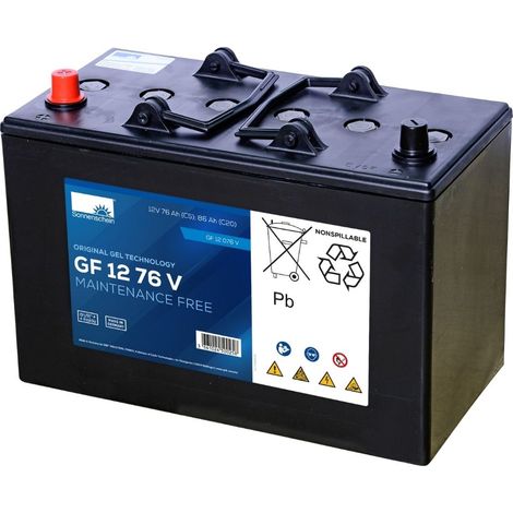 Batterie Plomb Gel 12V 76Ah Semi-Traction GF12076V (1/3)