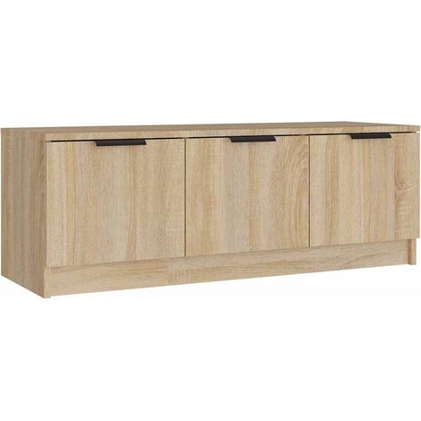 Maison Exclusive - TV-Schrank Sonoma-Eiche 102x35x36,5 cm Holzwer (1/5)