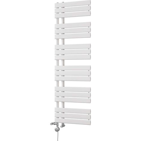 Tristan - White Dual Fuel Towel Rail H1564mm x W500mm Thermostatic (1/3)