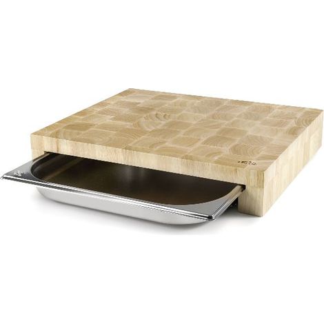 PLANCHE DECOUPER +BAC INOX 41.5X34X7 LACOR - 60592 (1/6)