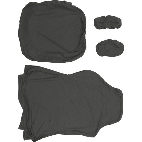 Housse de Protection Respirante pour Chaise de Bureau, Couverture avec Manches pour Fauteuil de Jeu en Polyester, Gris Foncé (1/5)