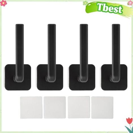 Tbest organisateur mural pour chapeaux Crochets Adhésifs pour Chapeaux, 4 Crochets Muraux pour Support de hygiene anti-age (1/5)
