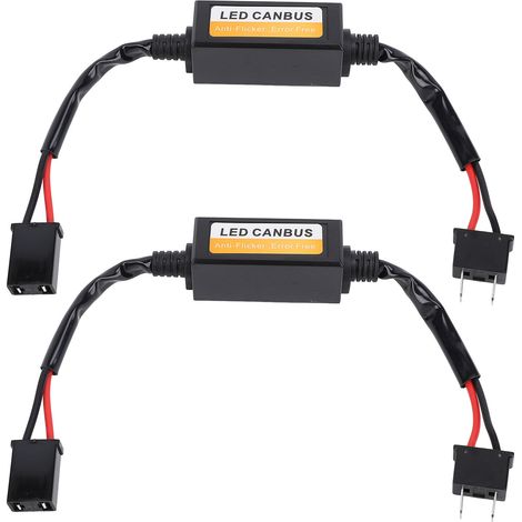 2 pièces décodeur de phares LED H7, résistant à l'eau, prêt à l'emploi, anti-scintillement, erreur Canbus (1/5)