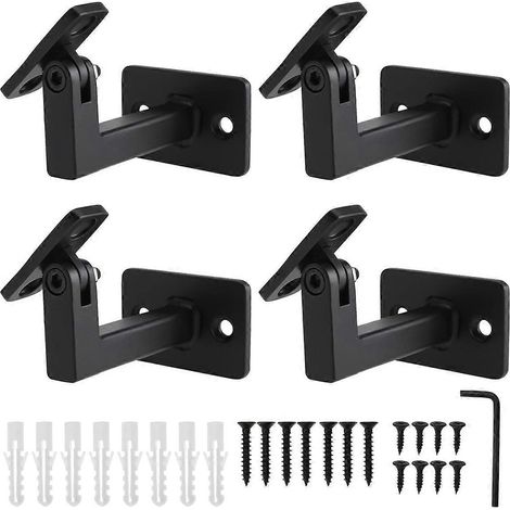 Set mit 4 verstellbaren Handlaufhalterungen, Treppengeländerhalterungen (1/5)