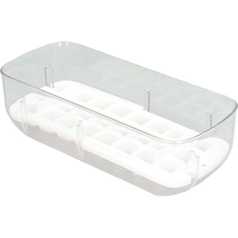 Eiswürfelform aus rosa Silikon, 24 Mulden + Eisschaufel, luftdichte Eiswürfelform mit Deckel, einfaches Herauslösen der Eiswürfel, BPA-frei, für den Hausgebrauch. (1/5)