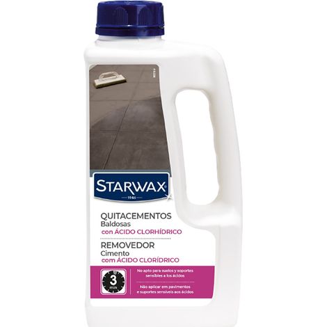 Décapant Ciment Starwax 1l élimine Voile De Ciment Et Traces De Joints - Starwax (1/2)