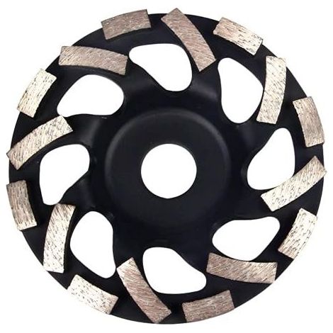 Disque diamanté 125 mm, disque de ponçage pour béton, ponçage pour béton, disque de ponçage diamanté extra rapide pour béton, maçonnerie, granit, meule diamantée pour meuleuse (1/5)
