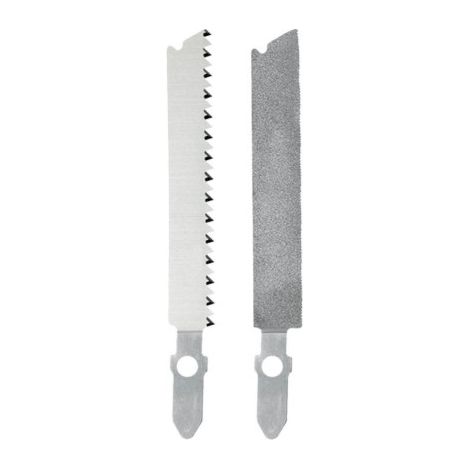 Lima y sierra de recambio Leatherman para Surge, accesorio resistente y versátil, ideal para cortes y desbaste preciso, compatible con herramientas multiusos.