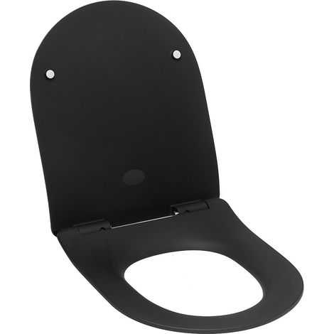 Idevit Alfa - Abattant Softclose noir mat (AL030SBL)