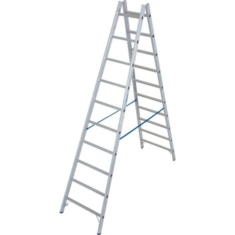 Krause Aluminium-Doppelleiter STABILO 4,10 m Doppelstufenleiter (1/3)