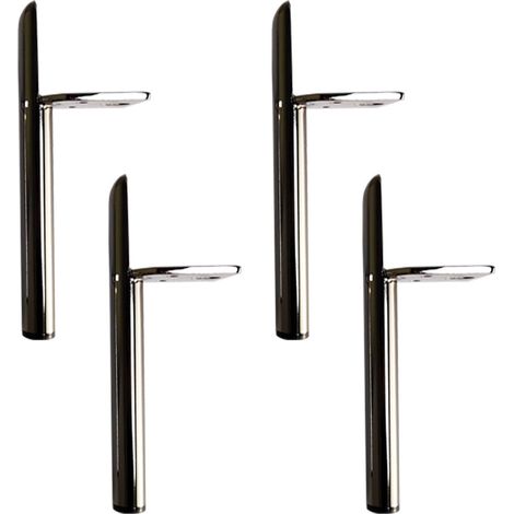 Furniture Legs, Modern Metal Furniture Legs, Table Legs, Sofa Legs, DIY Replacement Leg, for Cabinet, Cupboard, Sofa, Chair, Ottoman, TV, Countertop, Screws(18cm)