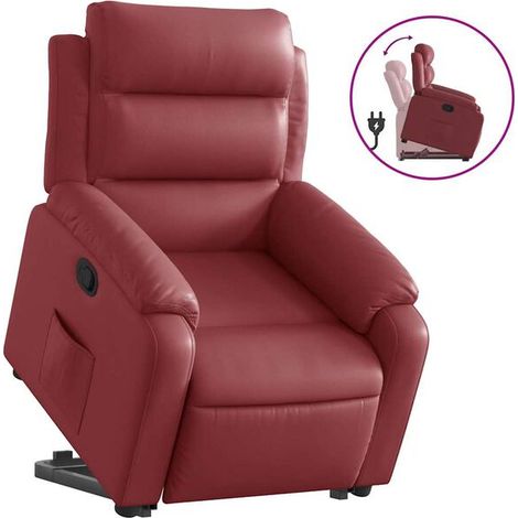 Chaise longue en similicuir – Canapé relax inclinable avec repose-pieds, design élégant et confort maximal pour salon ou chambre (1/5)