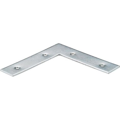Hettich – Équerre d'assemblage plate en acier zingué – Longueur 190 mm – Fixations pour tiroir – Assemblage précis et durable