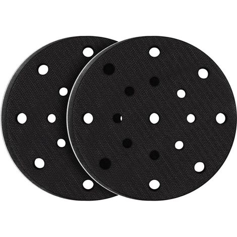 2 PièCes 150mm Tampon de Ponçage Souple ,Interface mousse souple doux pour plateau de ponçage et polissage, Protection contre le bruit( 17 trous) (1/5)