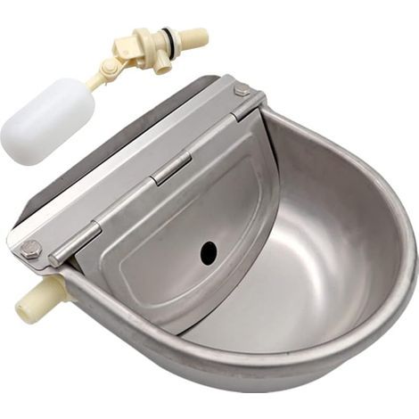 Abreuvoir À Bovins Abreuvoir en Acier Inoxydable Bol 2pcs Automatique avec Valve À Flotteur pour Chien Cheval Bétail Chèvre Mouton (1/5)