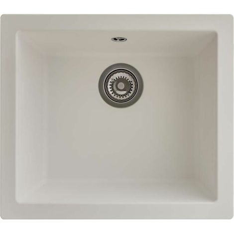 Lavello da cucina STRADOUR in resina bianca 1 vasca 500 x 440 mm
