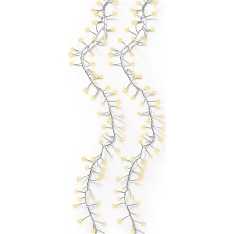 LED Lichterkette transparent mit goldener Beleuchtung für außen 35 m (1/4)