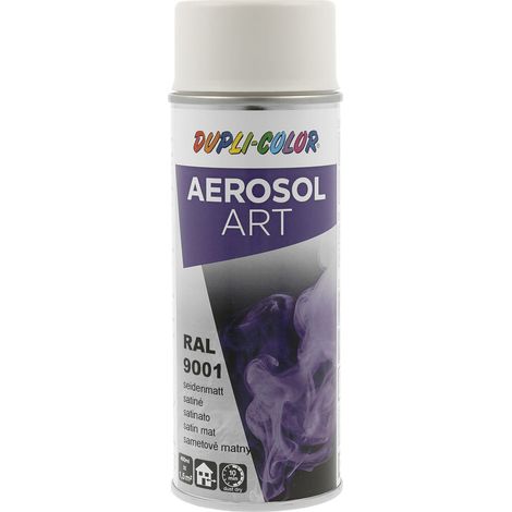 Dupli Color Aerosol Art Lackspray Graffiti Dose - wetterfest, lichtecht und UV-beständig - Graffiti-Spray 400ml, cremeweiß seidenmatt RAL 9001