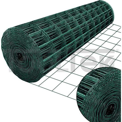 RETE ELETTROSALDATA PLASTIFICATA 50x75 VERDE RETI RETTANGOLARE RECINZIONE (1/4)