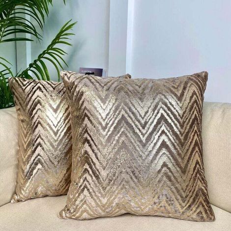 Pieces Modern Style Cushion Covers/Pillowcases, Pillow Protectors, Home Decor for Living Room, Bedroom, Sofa, Office Chair, Size 45 x 45 cm, Coffee (1/5)