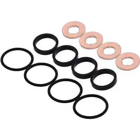 Joint d'injecteur de remplacement direct, kit de joint d'injecteur résistant aux hautes températures pour la réparation des fuites de carburant du moteur (1/5)